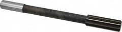 Interstate - 59/64" High Speed Steel Chucking Reamer - Straight Flute, 3/4" Straight Shank, 2-5/8" Flute Length, 10" OAL - Exact Tooling