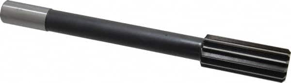 Interstate - 1-3/8" High Speed Steel Chucking Reamer - Straight Flute, 1" Straight Shank, 3-1/4" Flute Length, 12" OAL - Exact Tooling