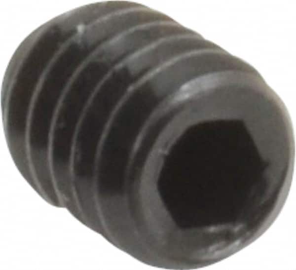 Value Collection - #8-32 UNC, 1/4" OAL, Cone Point Set Screw - Grade 8 Alloy Steel, 5/64" Key - Exact Tooling