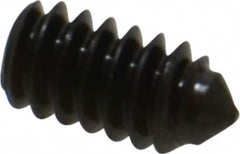 Value Collection - #10-24 UNC, 3/8" OAL, Cone Point Set Screw - Grade 8 Alloy Steel, 3/32" Key - Exact Tooling