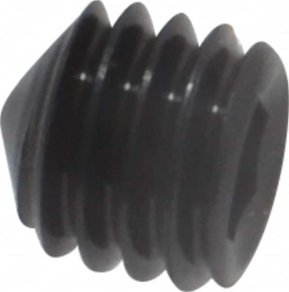 Value Collection - #10-32 UNF, 3/16" OAL, Cone Point Set Screw - Grade 8 Alloy Steel, 3/32" Key - Exact Tooling