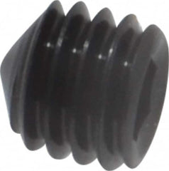 Value Collection - #10-32 UNF, 3/16" OAL, Cone Point Set Screw - Grade 8 Alloy Steel, 3/32" Key - Exact Tooling