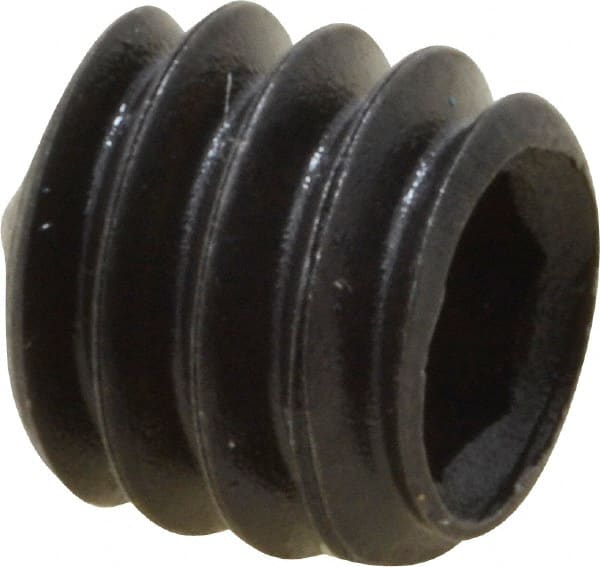 Value Collection - 1/4-20 UNC, 1/4" OAL, Cone Point Set Screw - Grade 8 Alloy Steel, 1/8" Key - Exact Tooling