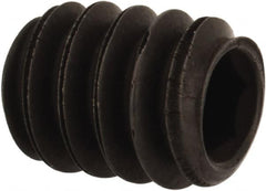 Value Collection - #10-24 UNC, 1/4" OAL, Oval Point Set Screw - Grade 8 Alloy Steel, 3/32" Key - Exact Tooling