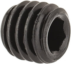 Value Collection - #10-32 UNF, 3/16" OAL, Oval Point Set Screw - Grade 8 Alloy Steel, 3/32" Key - Exact Tooling