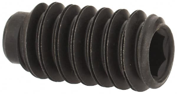 Value Collection - #10-24 UNC, 3/8" OAL, Half Dog Point Set Screw - Grade 8 Alloy Steel, 3/32" Key - Exact Tooling