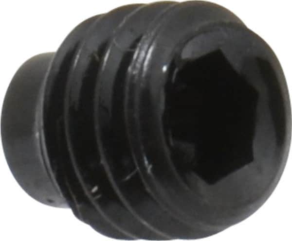 Value Collection - #10-32 UNF, 3/16" OAL, Half Dog Point Set Screw - Grade 8 Alloy Steel, 3/32" Key - Exact Tooling