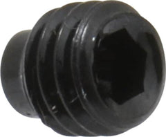 Value Collection - #10-32 UNF, 3/16" OAL, Half Dog Point Set Screw - Grade 8 Alloy Steel, 3/32" Key - Exact Tooling