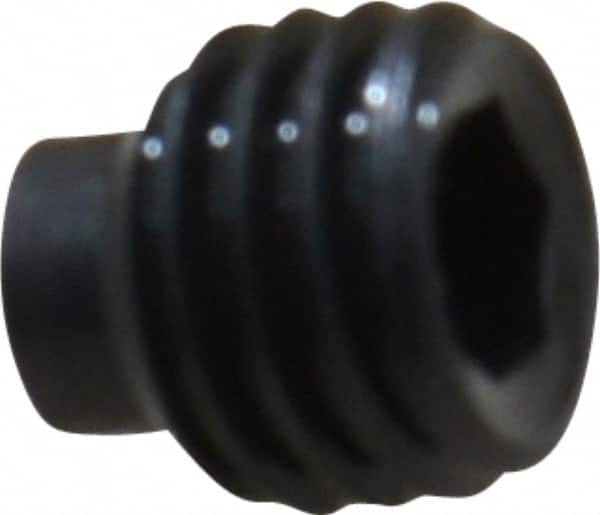 Value Collection - 1/4-28 UNF, 1/4" OAL, Half Dog Point Set Screw - Grade 8 Alloy Steel, 1/8" Key - Exact Tooling