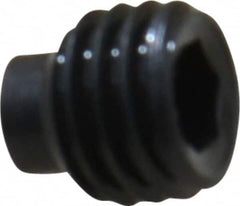 Value Collection - 1/4-28 UNF, 1/4" OAL, Half Dog Point Set Screw - Grade 8 Alloy Steel, 1/8" Key - Exact Tooling