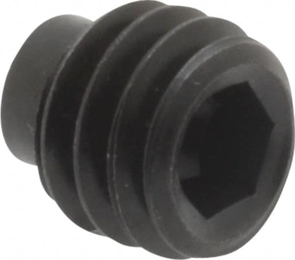 Value Collection - 5/16-18 UNC, 5/16" OAL, Half Dog Point Set Screw - Grade 8 Alloy Steel, 5/32" Key - Exact Tooling