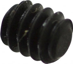 Value Collection - #4-40 UNC, 1/8" OAL, Flat Point Set Screw - Grade 8 Alloy Steel, 0.05" Key - Exact Tooling