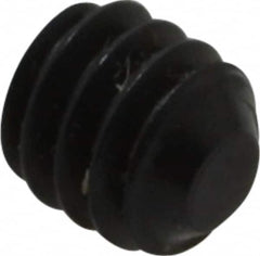 Value Collection - #5-40 UNC, 1/8" OAL, Flat Point Set Screw - Grade 8 Alloy Steel, 1/16" Key - Exact Tooling