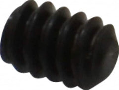 Value Collection - #6-32 UNC, 3/16" OAL, Flat Point Set Screw - Grade 8 Alloy Steel, 1/16" Key - Exact Tooling