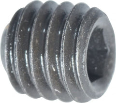 Value Collection - #10-32 UNF, 3/16" OAL, Flat Point Set Screw - Grade 8 Alloy Steel, 3/32" Key - Exact Tooling