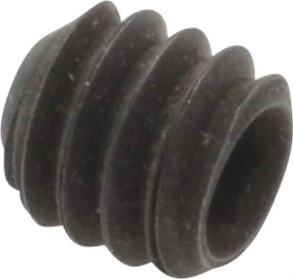 Value Collection - 1/4-20 UNC, 1/4" OAL, Flat Point Set Screw - Grade 8 Alloy Steel, 1/8" Key - Exact Tooling