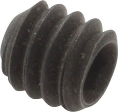 Value Collection - 1/4-20 UNC, 1/4" OAL, Flat Point Set Screw - Grade 8 Alloy Steel, 1/8" Key - Exact Tooling