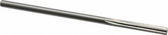 Interstate - #3 High Speed Steel Chucking Reamer - Straight Flute, 0.2075" Straight Shank, 1-1/4" Flute Length, 5" OAL - Exact Tooling