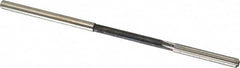 Interstate - #10 High Speed Steel Chucking Reamer - Straight Flute, 0.186" Straight Shank, 1-1/4" Flute Length, 5" OAL - Exact Tooling