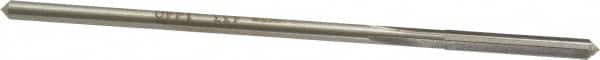 Interstate - #27 High Speed Steel Chucking Reamer - Straight Flute, 0.135" Straight Shank, 1" Flute Length, 4" OAL - Exact Tooling