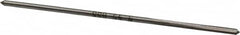 Interstate - #46 High Speed Steel 4 Flute Chucking Reamer - Straight Flute, 0.0771" Straight Shank, 3/4" Flute Length, 3" OAL - Exact Tooling