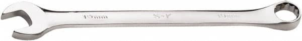 SK - 1-3/16" 12 Point Combination Wrench - 15° Offset Angle, 17" OAL, Chrome Molybdenum Steel, Chrome Finish - Exact Tooling