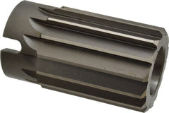 Interstate - 2-1/8" Reamer Diam, Straight Flute Shell Reamer - Exact Tooling