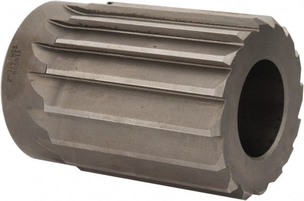 Interstate - 2-3/4" Reamer Diam, Straight Flute Shell Reamer - Exact Tooling