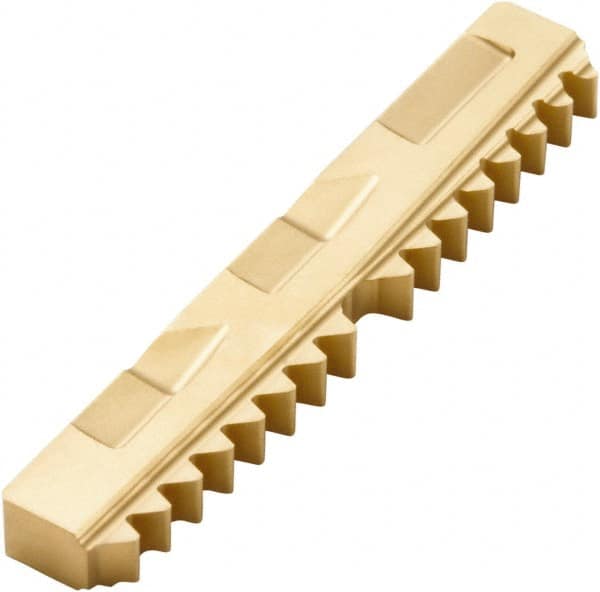 Seco - 11 TPI, External Thread, BSPT Standard, R396.19 F30M Grade Thread Mill Insert - Carbide, TiAlN/TiN Coating - Exact Tooling