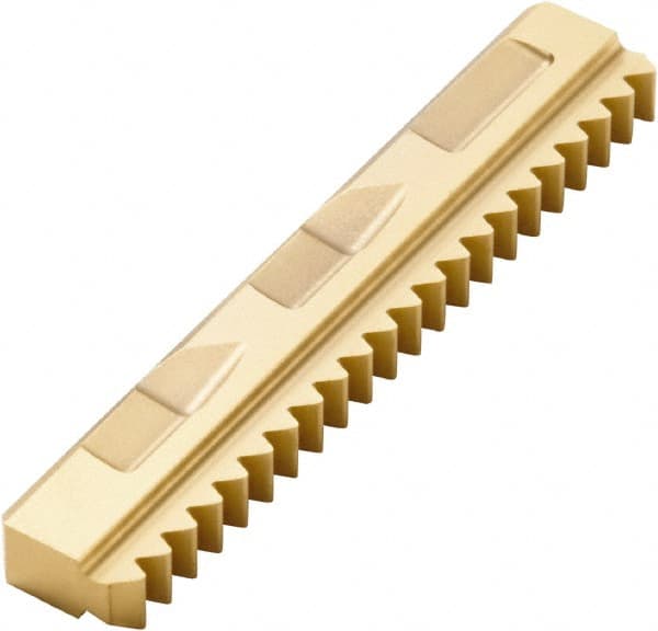 Seco - 16 TPI, Internal/External Thread, Whitworth Standard, 396.19 F30M Grade Thread Mill Insert - Carbide, TiAlN/TiN Coating - Exact Tooling