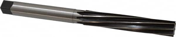 Made in USA - 13/16" Diam, Straight Shank, 4-9/16" Flute, Hand Reamer - Exact Tooling