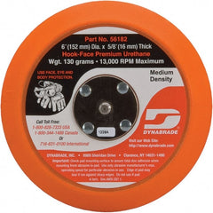 Dynabrade - 6" Diam Disc Backing Pad - 10,000 RPM - Exact Tooling