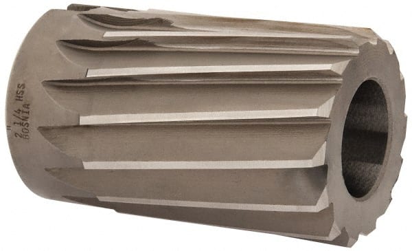 Interstate - 2-1/4" Reamer Diam, Spiral Flute Shell Reamer - Exact Tooling