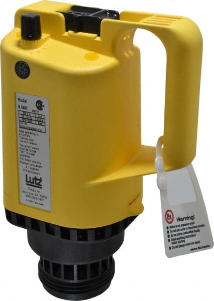Lutz Pumps - 0.85 HP, Open Drip Proof With Speed Control Drum Pump Motor - For Use With All Lutz Pump Tubes, 120 Volt - Exact Tooling