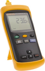 Fluke - -210 to 1,600°F Industrial Thermometer - Digital Display - Exact Tooling