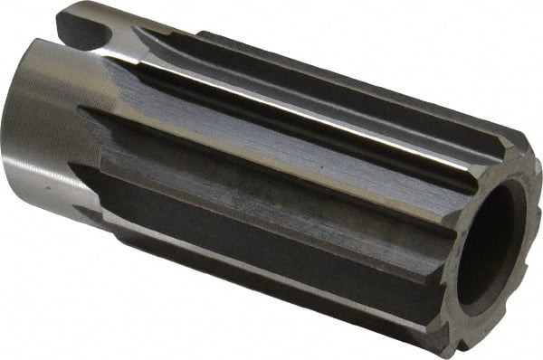 Made in USA - 1-3/8" Reamer Diam, Straight Flute Shell Reamer - Exact Tooling