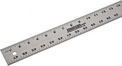 Johnson Level & Tool - 48" Long, 1/8, 1/16" Graduation, Aluminum Rule - English Graduation Style, Gray, Anodized Finish - Exact Tooling