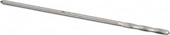 Interstate - 3/32" High Speed Steel 4 Flute Chucking Reamer - Spiral Flute, 0.088" Straight Shank, 3/4" Flute Length, 3" OAL - Exact Tooling