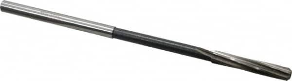 Interstate - 7/32" High Speed Steel Chucking Reamer - Spiral Flute, 0.2075" Straight Shank, 1-1/4" Flute Length, 5" OAL - Exact Tooling