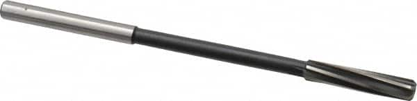 Interstate - 5/16" High Speed Steel Chucking Reamer - Spiral Flute, 0.2792" Straight Shank, 1-1/2" Flute Length, 6" OAL - Exact Tooling