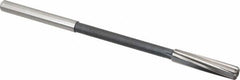 Interstate - 21/64" High Speed Steel Chucking Reamer - Spiral Flute, 0.2792" Straight Shank, 1-1/2" Flute Length, 6" OAL - Exact Tooling