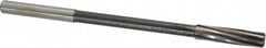 Interstate - 27/64" High Speed Steel Chucking Reamer - Spiral Flute, 0.373" Straight Shank, 1-3/4" Flute Length, 7" OAL - Exact Tooling