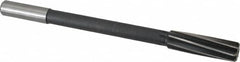 Interstate - 3/4" High Speed Steel Chucking Reamer - Spiral Flute, 5/8" Straight Shank, 2-1/2" Flute Length, 9-1/2" OAL - Exact Tooling