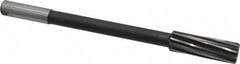 Interstate - 13/16" High Speed Steel Chucking Reamer - Spiral Flute, 5/8" Straight Shank, 2-1/2" Flute Length, 9-1/2" OAL - Exact Tooling