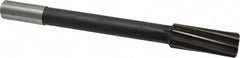 Interstate - 1-1/16" High Speed Steel Chucking Reamer - Spiral Flute, 7/8" Straight Shank, 2-3/4" Flute Length, 10-1/2" OAL - Exact Tooling