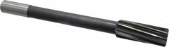 Interstate - 1-1/8" High Speed Steel Chucking Reamer - Spiral Flute, 7/8" Straight Shank, 2-7/8" Flute Length, 11" OAL - Exact Tooling