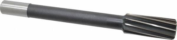 Interstate - 1-5/16" High Speed Steel Chucking Reamer - Spiral Flute, 1" Straight Shank, 3" Flute Length, 11-1/2" OAL - Exact Tooling