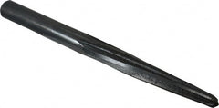Made in USA - 7/16" Reamer Diam, 1/4" Small End Diam, 1/2" Diam Straight Shank, 3-1/2" Flute, Bridge Reamer - Exact Tooling