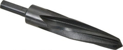 Made in USA - 1-1/16" Reamer Diam, 5/8" Small End Diam, 1/2" Diam Straight Shank, 5" Flute, Bridge Reamer - Exact Tooling