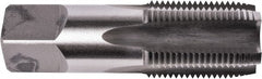 Union Butterfield - 1/8-27 NPSF Thread, 4 Flute Standard Pipe Tap - 2-1/8" OAL, 3/4" Thread Length, 5/16" Shank Diam, Bright Finish, High Speed Steel - Exact Tooling